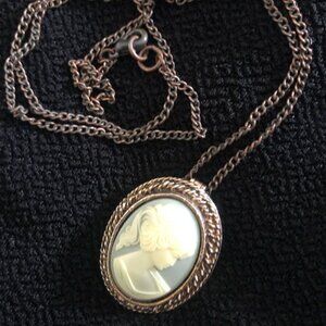 Vintage Blue Cameo necklace